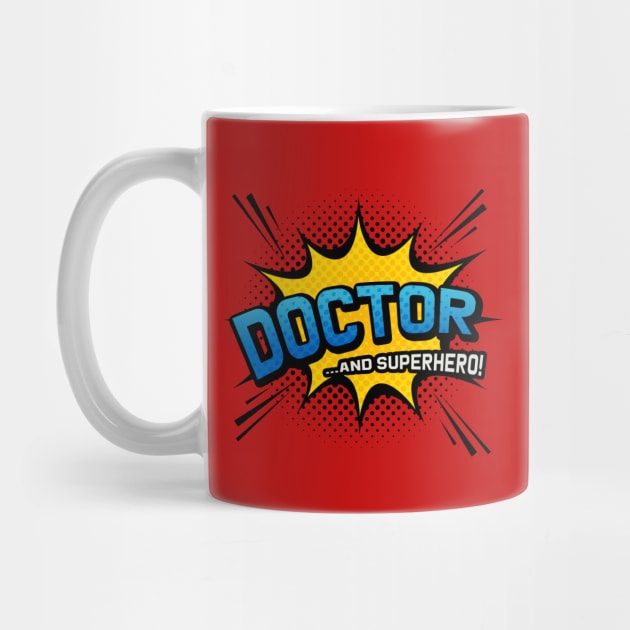 Doctor & Superhero - Comic Book Style by Elsie Bee Designs